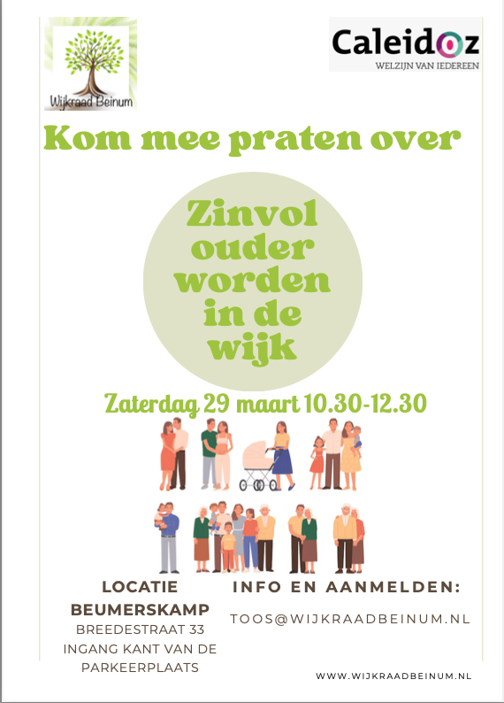 Flyer ouder worden in de wijk