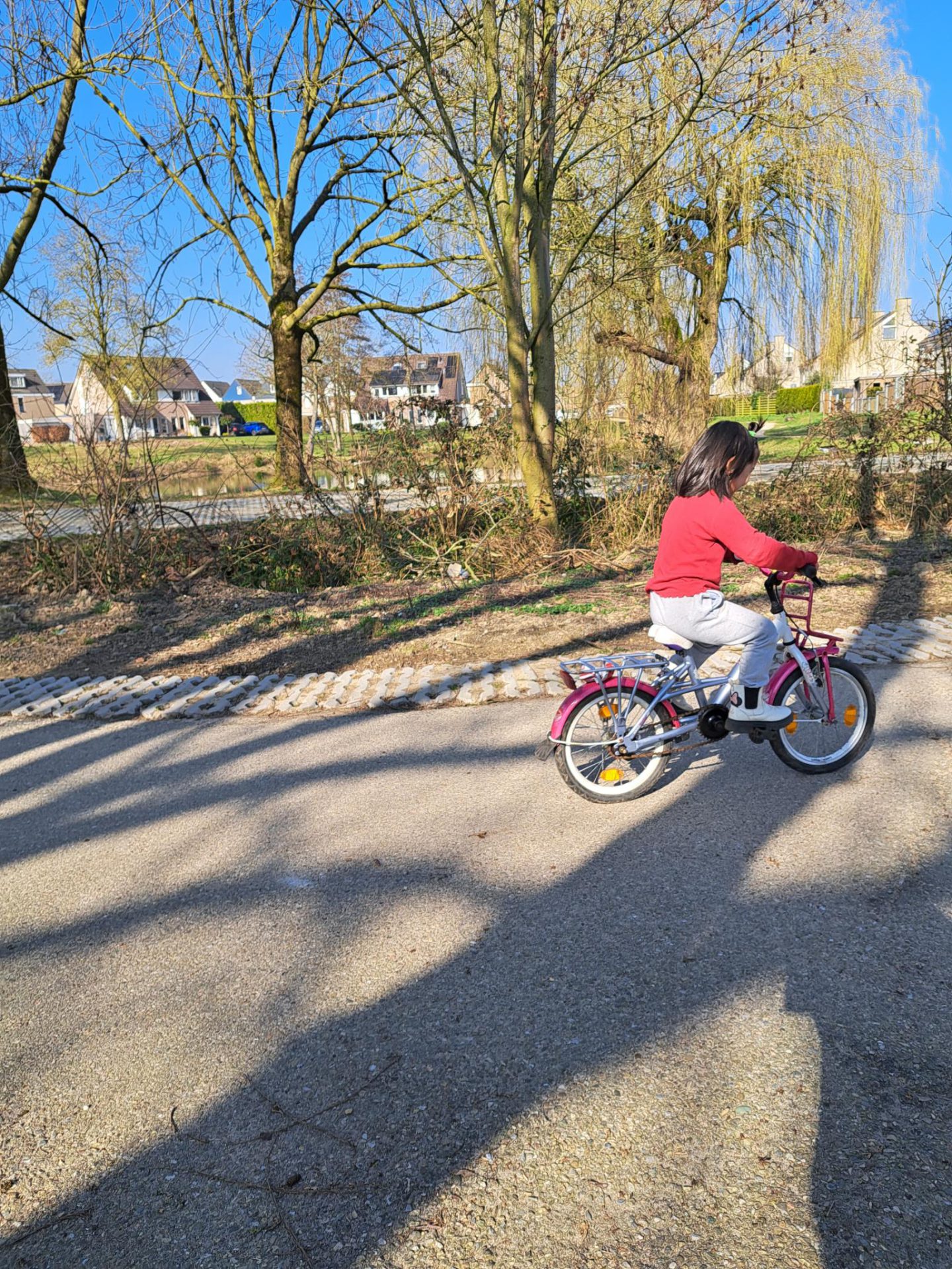 fietsen in de wijk