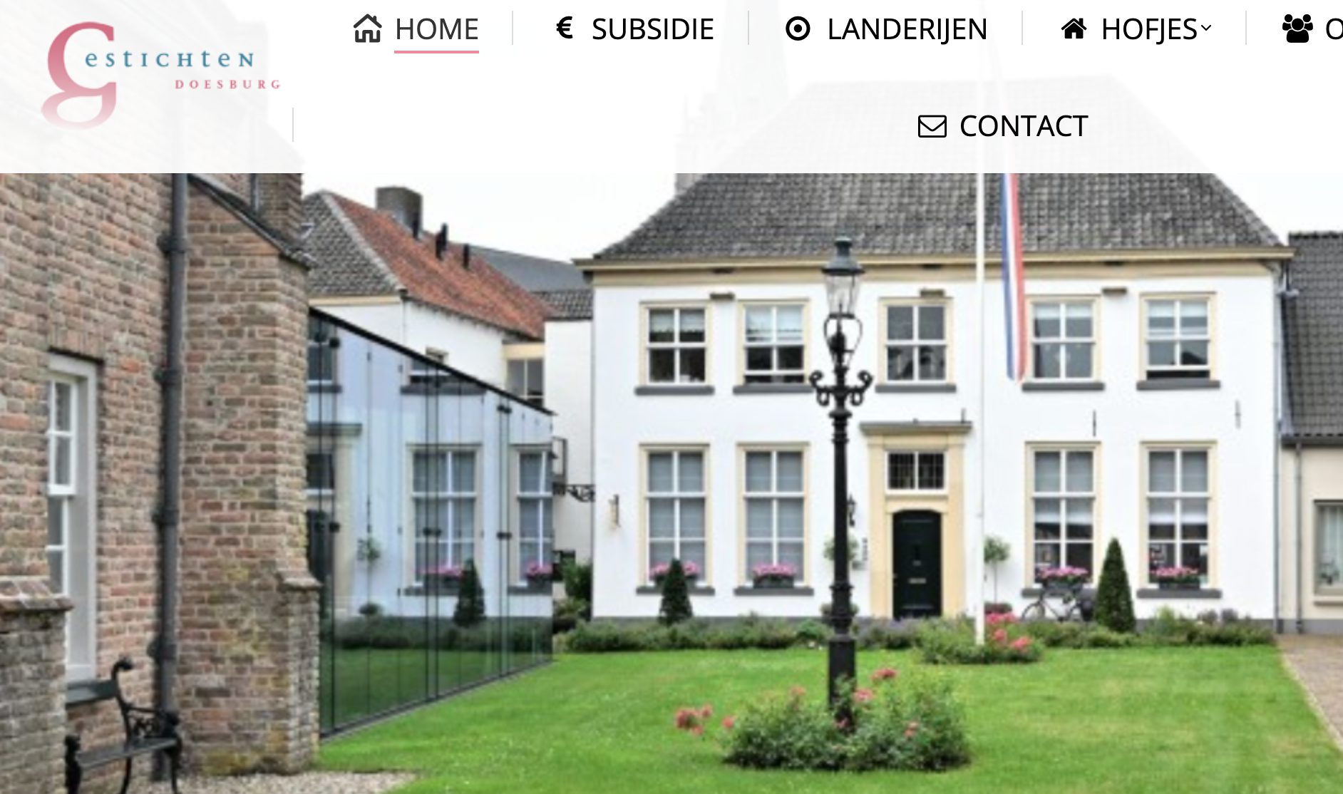 screenshot website gestichten Doesburg