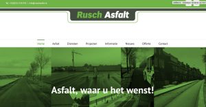 Welkom aan onze nieuwe sponsor: Rusch Asfalt B.V.!