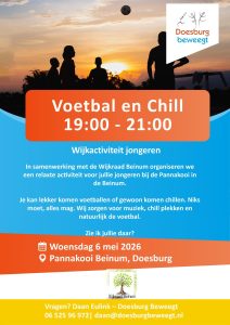 Voetbal & Chill avond in Beinum: kom jij ook?
